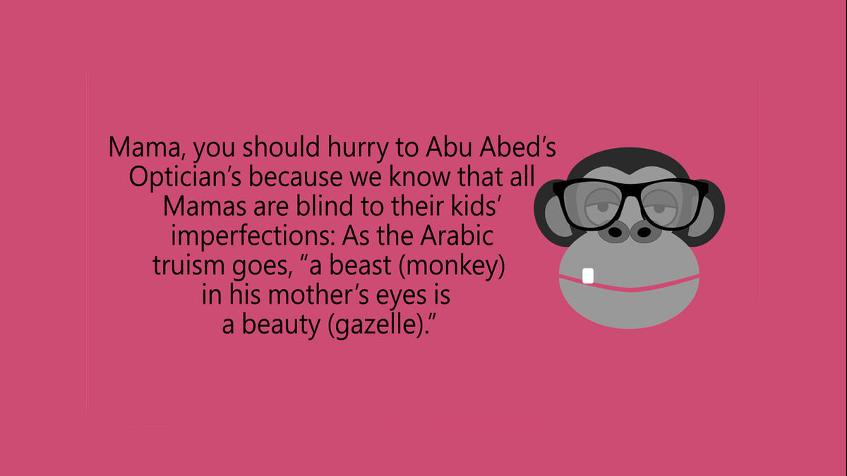Arab Mother's Day parody cards