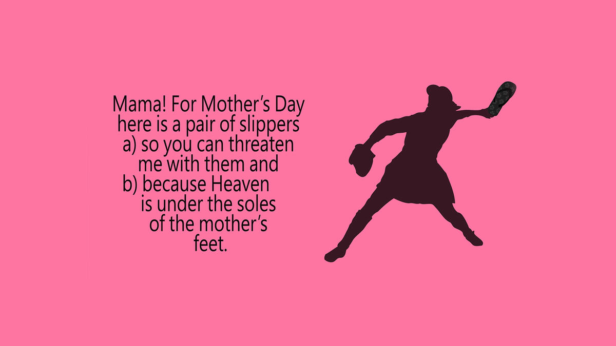 Arab Mother's Day parody cards