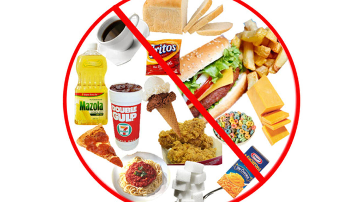 no fatty food unhealthy