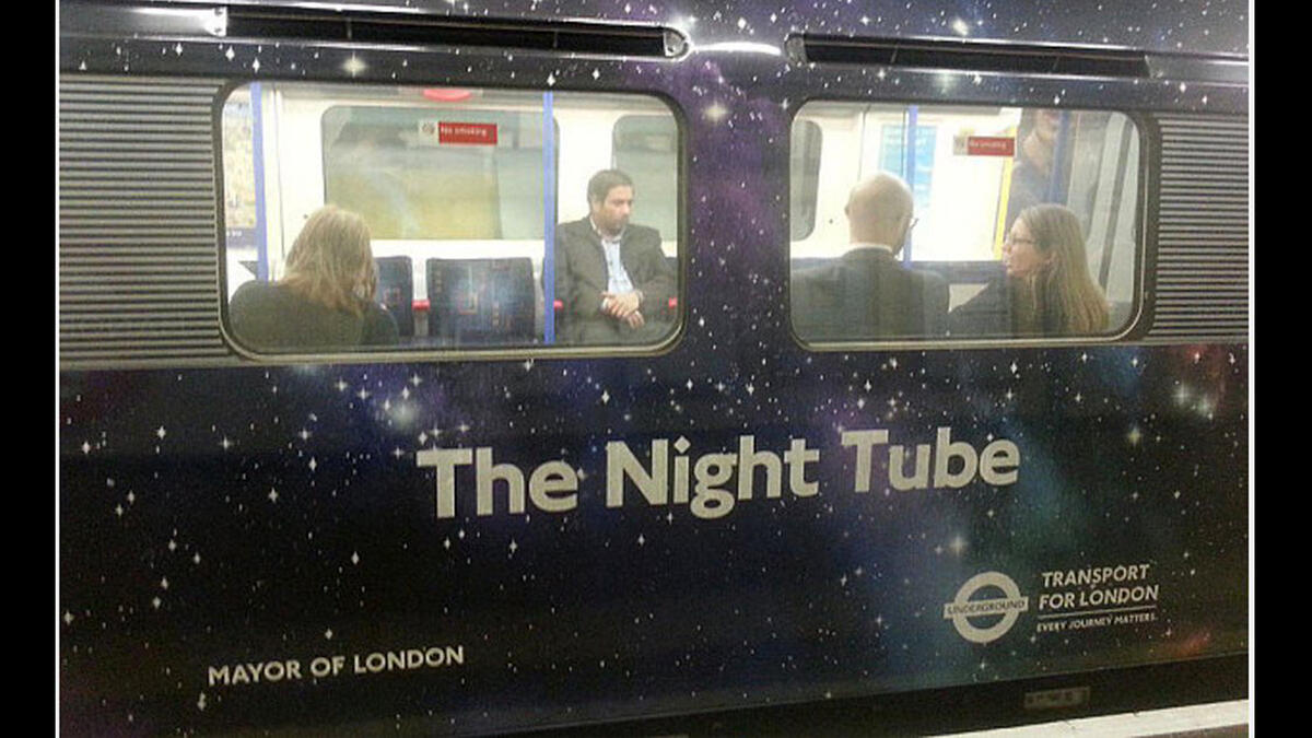 london tube late night service