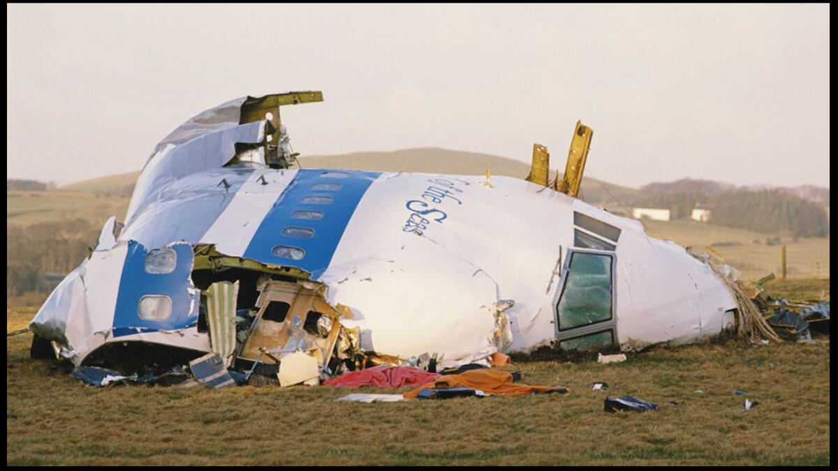 lockerbie bombing wreckage