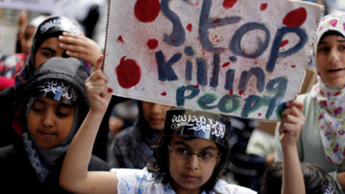 In April 2016, the United Nations and Arab League Envoy to Syria put out an estimate of 400,000 that had died in the war. /AFP Tal Cohen