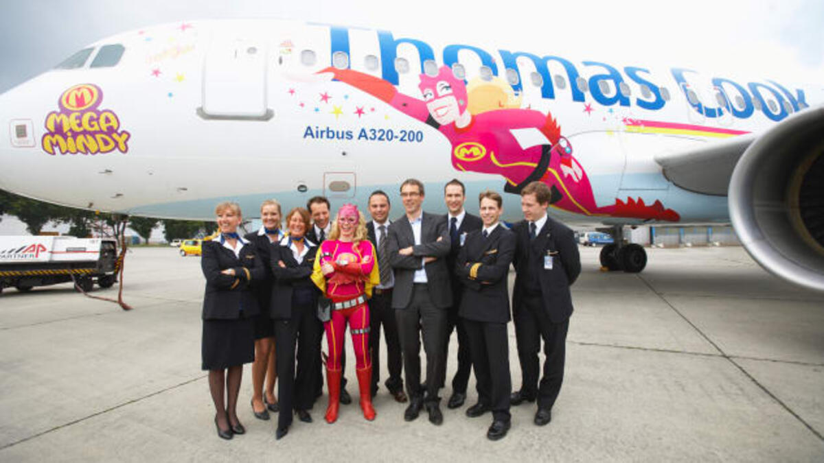 Thomas Cook's Belgian branch unveiled its Mega Mindy livery -- inspired by a popular children's cartoon character created by the animation company Studio 100. (cnn.com)