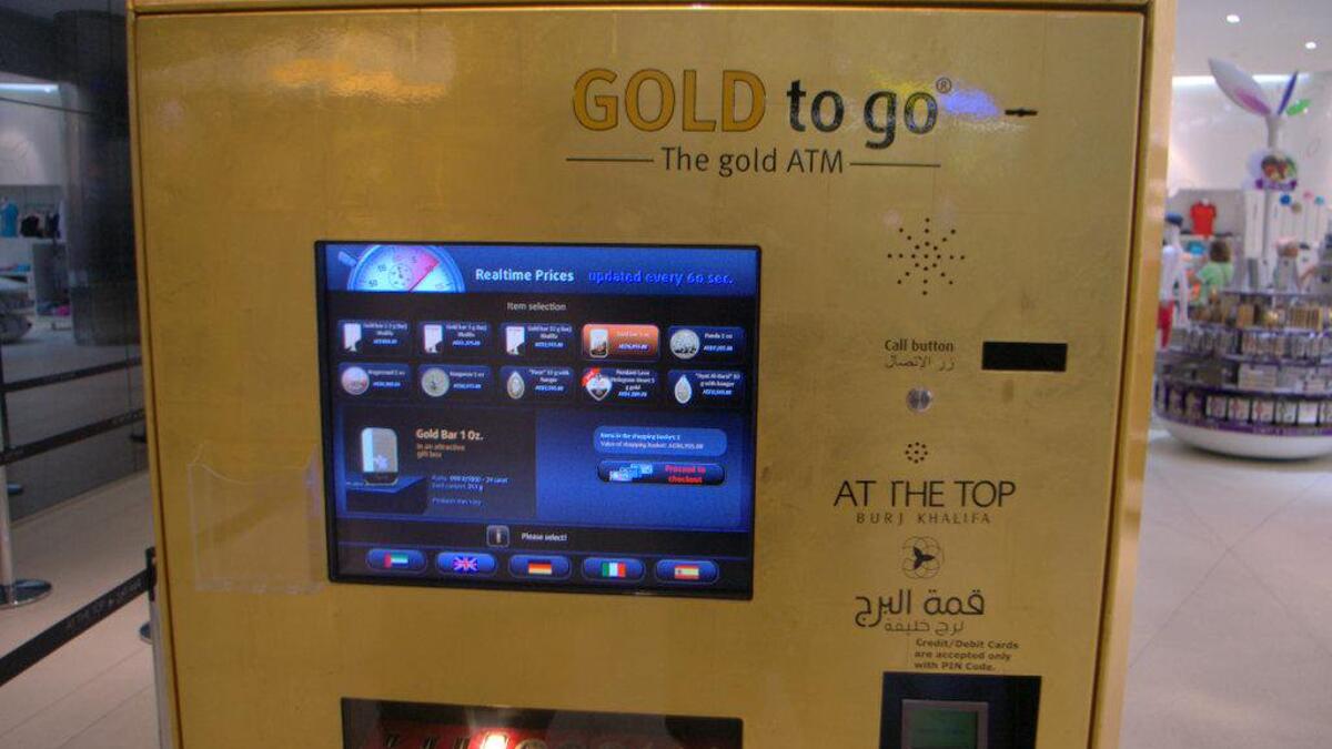 Gold ATM Machine in Dubai (Twitter)