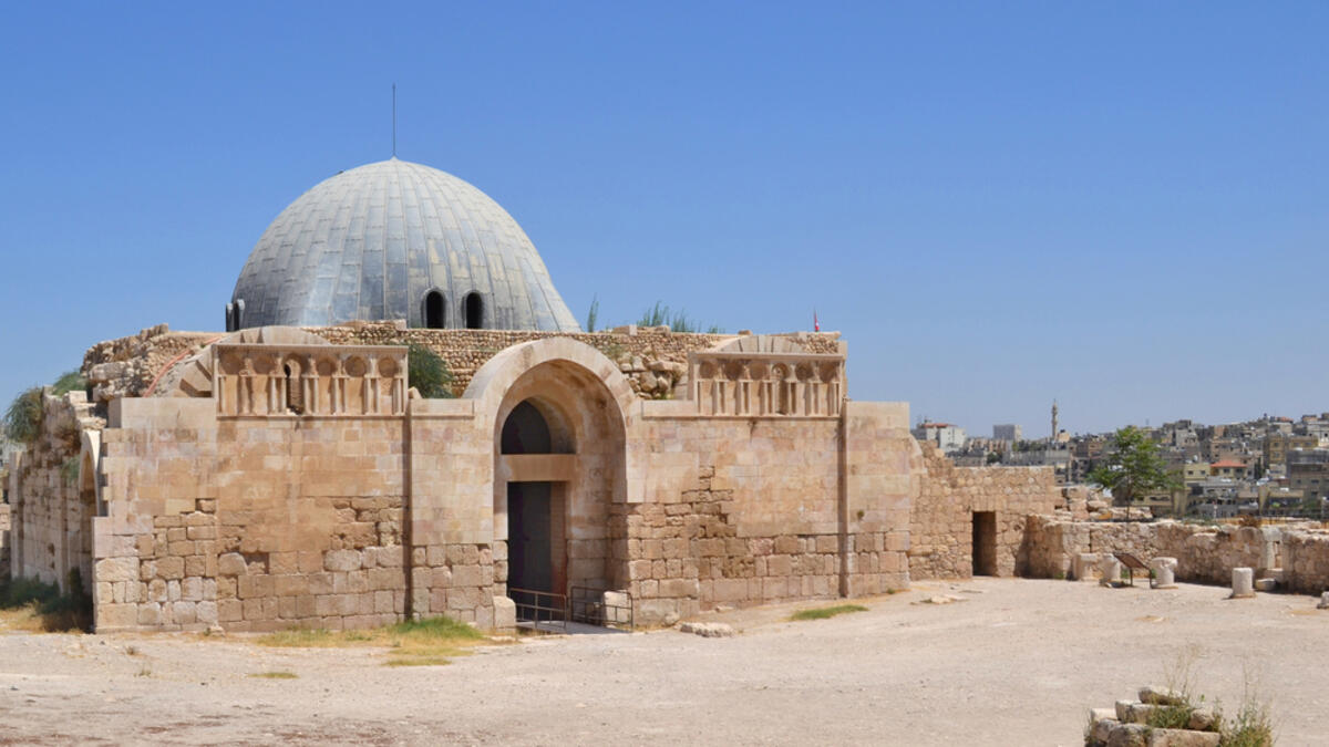 Umayyad Palace at the Amman Citadel. The Citadel is a a national historic site and the archaeological museum is in the center of downtown Amman, Jordan. (Shutterstock/ File)