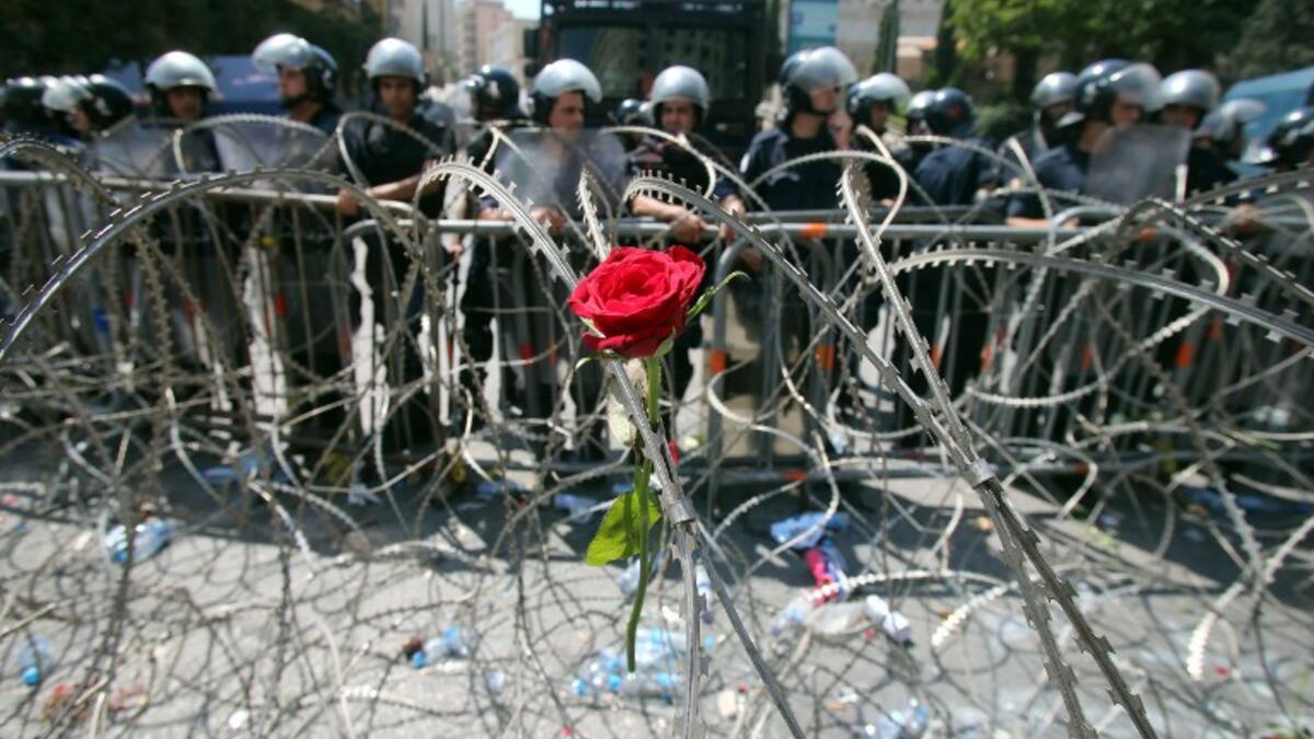 riot police Beirut
