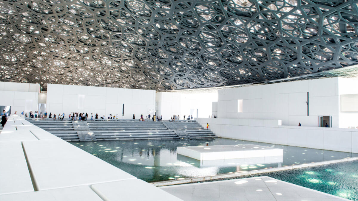 A spectacular interior of the Louvre Abu Dhabi museum art and civilization on the Saadiyat island  (Shutterstock/File Photo)