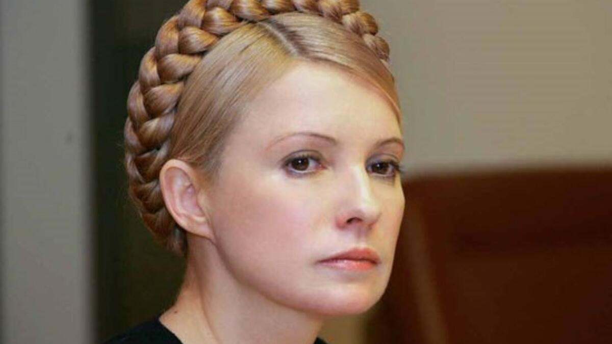 Yulia Volodymyrivna Tymoshenko Ukrainian politician, known worldwide for her golden crown of braids (exhibitions.globalfundforwomen.org)
