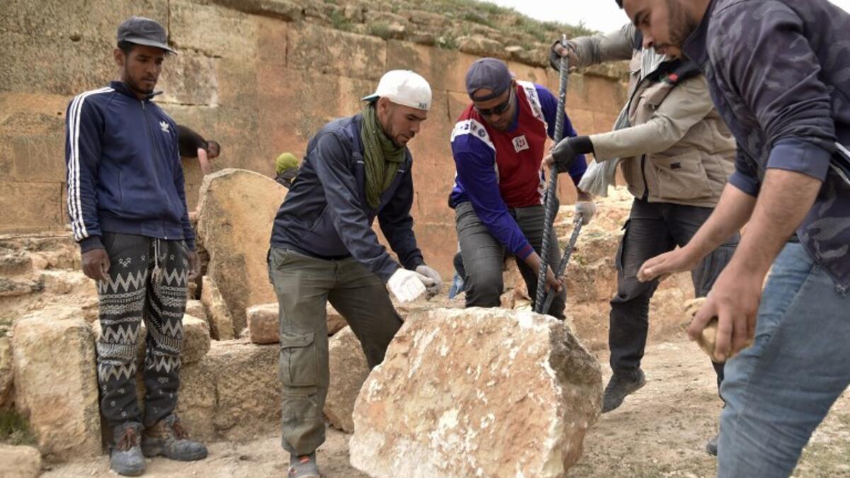 Dating back up to 16 centuries, Algeria's Jeddars pyramid tombs are unique relics of an ancient era, but a dearth in research has left them shrouded in mystery.
RYAD KRAMDI / AFP