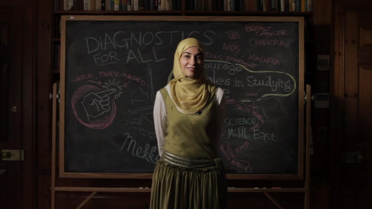 Dr. Hayat Sindi is a medical scientist who was the first Saudi Muslim woman in the Middle East to get a PhD in biotechnology, was one of the first female members of the Consultative Assembly of Saudi Arabia, and is the co-founder of Diagnostics For All. (Youtube)