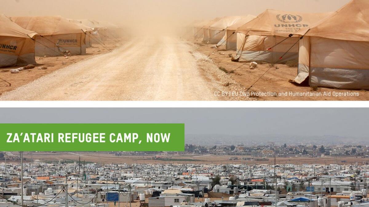 It’s been almost 8 years since beginning of #SyriaCrisis & a lot has changed in Za’atari Camp, Jordan. (Twitter/ @OxfamAustralia)