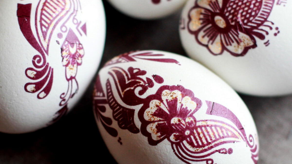 Crack an egg on the wedding night, Morocco: In a bid to expel evil and mark the beginning of a new chapter, a Moroccan bride might break an egg painted with henna on the wall of her new home. She does this on her wedding night. (kojo-designs.com)