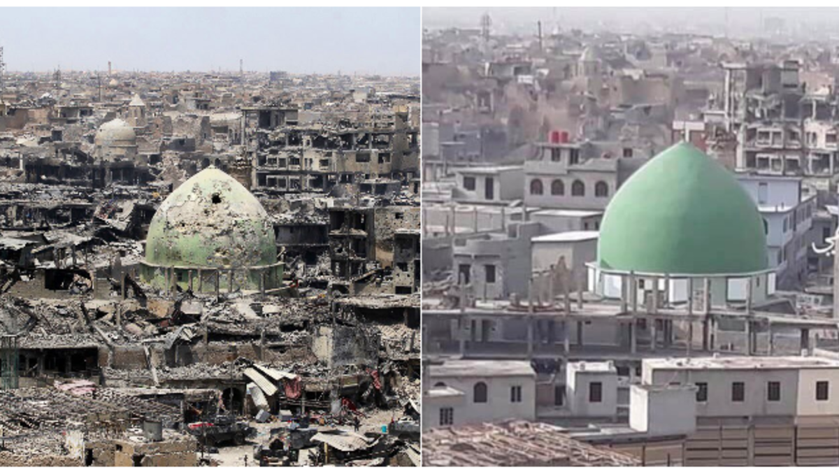 A 2 year challenge from Mosul, Iraq. (Twitter)