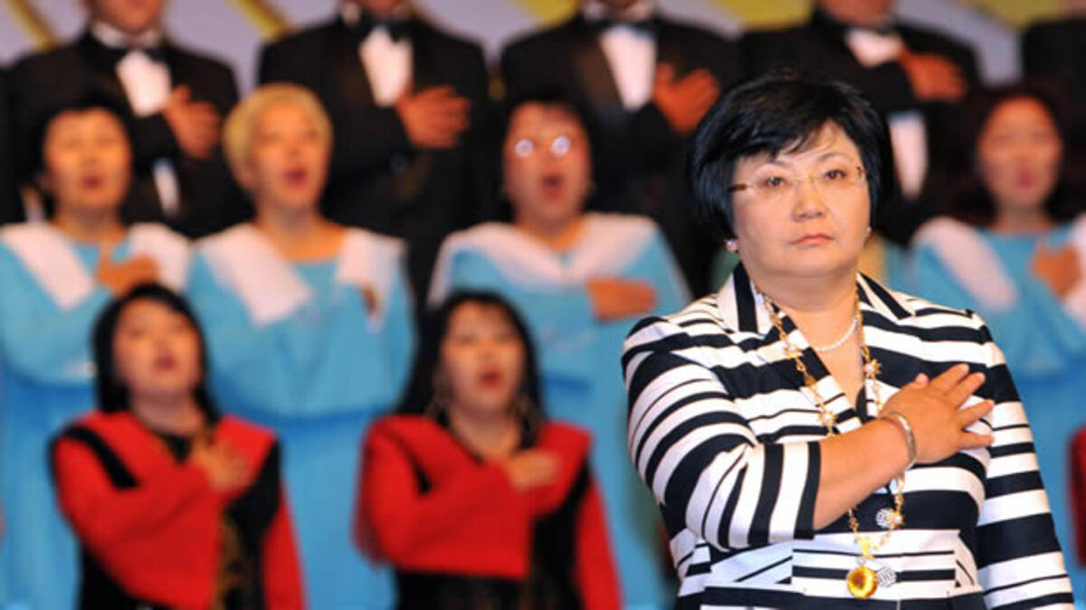 Roza Otunbayeva was sworn in as President of Kyrgystan in 2010. Her other political and diplomatic posts include first ambassador from the Krygyz Republic to the United States and Canada, and the first ambassador to the United Kingdom.