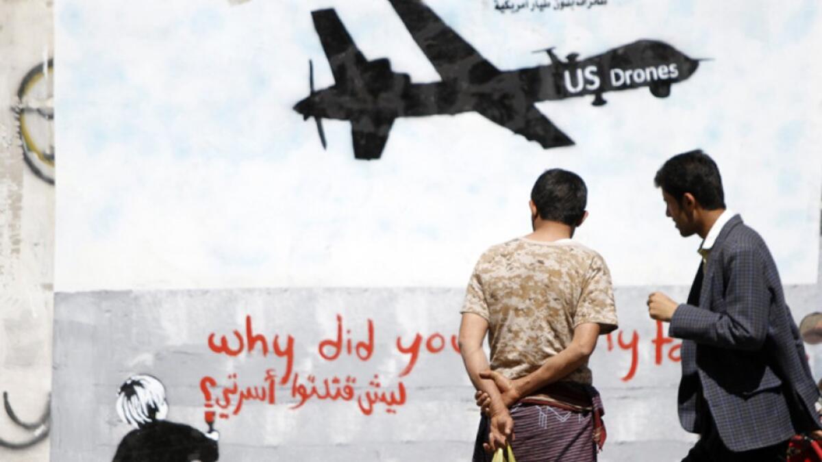 In April 2014, a guest convoy was on its way to a wedding in Yemen’s al-Bayda province. The happy occasion was ruined by a US drone targeted killing which left 12 prospective attendees dead. Given the media uproar, the family would definitely have a case. (AFP/File)