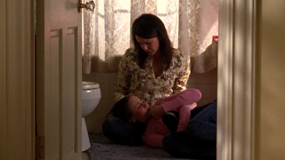 When Rory gets distraught that Logan has not contacted her, she drinks one too many. Instead of scolding her daughter as most of our parents would, Lorelai holds Rory’s hair back and sets up a massive junk food-fueled hangover breakfast. No judgements here, mamas.