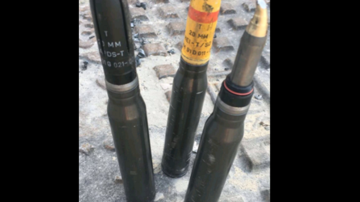Heavy ammunition apparently made in the US is being used in civilian neighborhoods. 

(Source: Twitter @AngryQatifi)