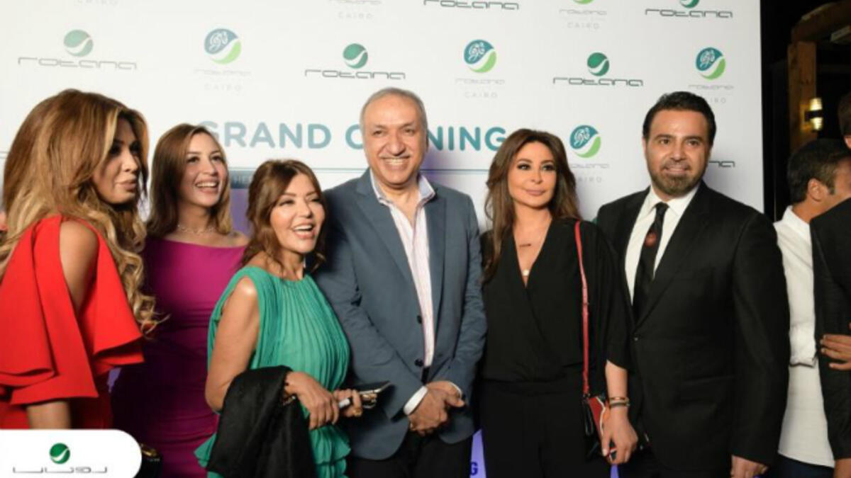 Left to Right: Nawal Al Zoghbi, Jannat, Samira Said, Salem Al Hindi, Elissa and Assi Elhallani