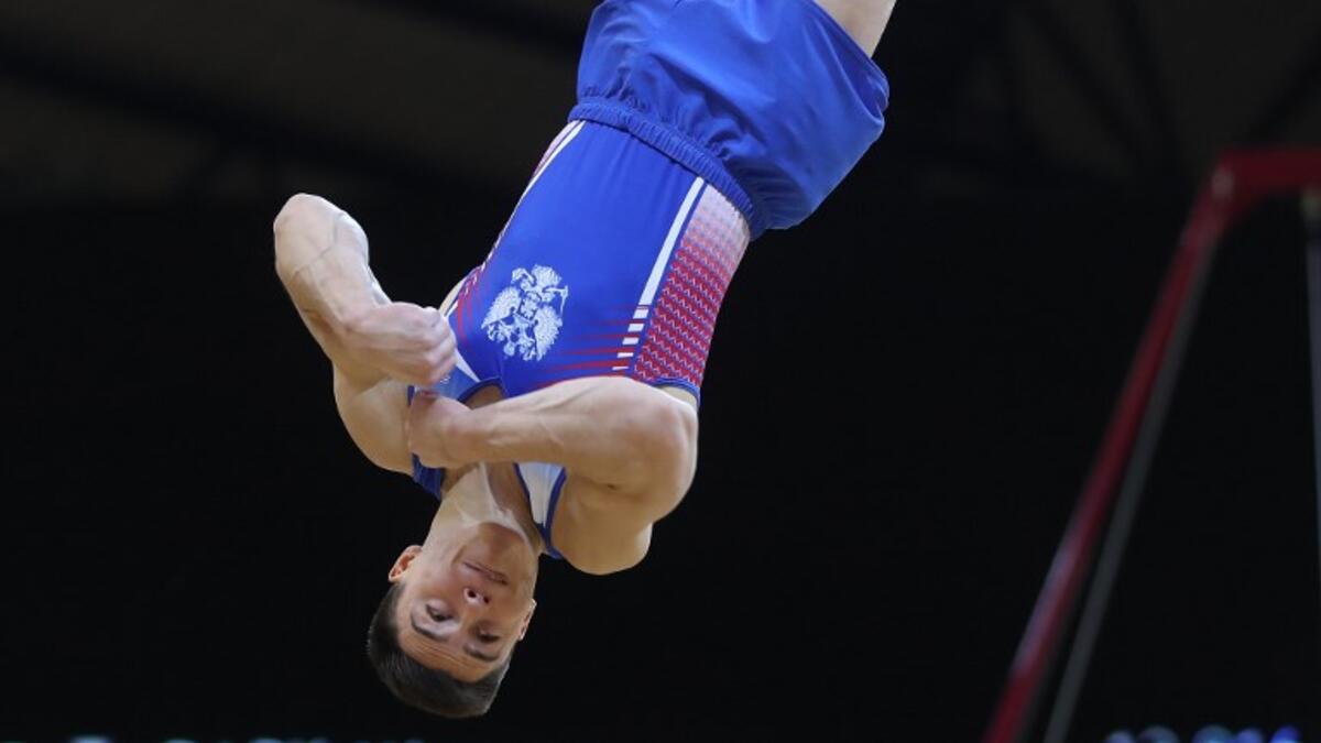 Russia's Nikita Nagornyy competes in the Men's all-around final of the 2018 FIG Artistic Gymnastics Championships at the Aspire Dome on October 31, 2018 in Doha.
KARIM JAAFAR / AFP