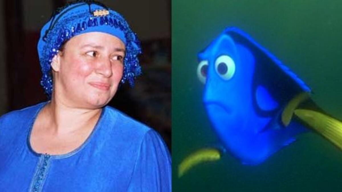 النجمة عبلة كامل والتي قدمت واحدة من أشهر شخصيات ديزني، شخصية دوري في فيلم البحث عن نيمو.