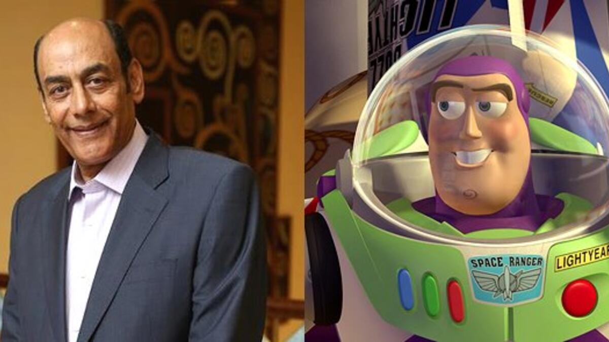 الكوميديان الكبير أحمد بدير شارك بأدائه المتميز في فيلم حكاية لعبة الجزء الأول فقط حيث قدم شخصية باز يطير