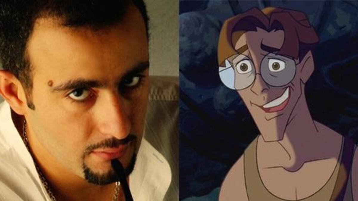 أحمد السقا في دور ميلو ثاتش من فيلم أطلانتس القارة المفقودة.