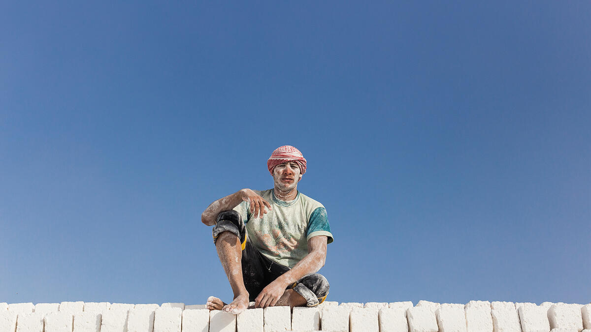 Egypt limestone workers