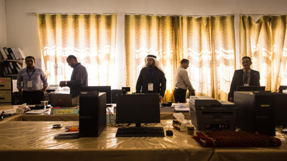 Training electoral workers on how to man a polling station, tabulate results, and send them to Amman, from across Jordan’s 12 governorates is no small task. There are new rules, plus workers have to make sure rural voters know how to get to their polling station on election day.