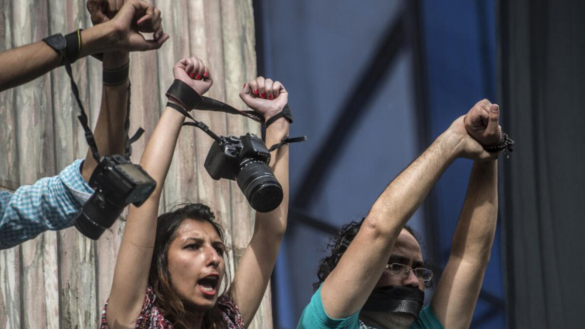 Journalists in Egypt are mostly detained on the pretext of terrorism. In September 2016, three journalists were arrested accused of "belonging to a banned organization, inciting violence and terrorism online and publishing false news." The journalists had been conducting street interviews in Cairo on the economic policy of Sisi.