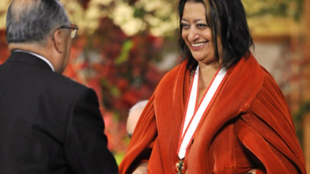 zaha hadid wins award