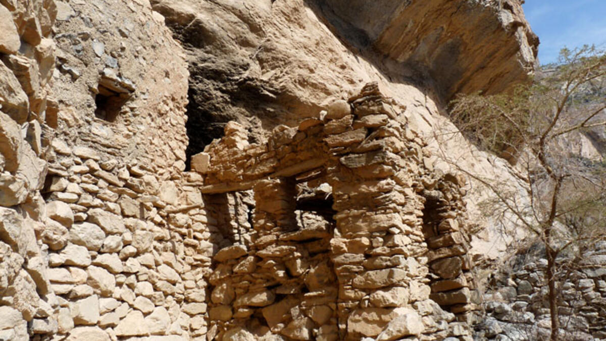 Oman’s Sap Bani Khamis is an empty village scattered along the massive ledge of  Oman's "Grand Canyon." The boxy cliff dwellings and impressive orchards were home to fifteen families until the 1970s, when Sultan Qaboos bin Said’s new leadership changed the country drastically and forced them to relocate.