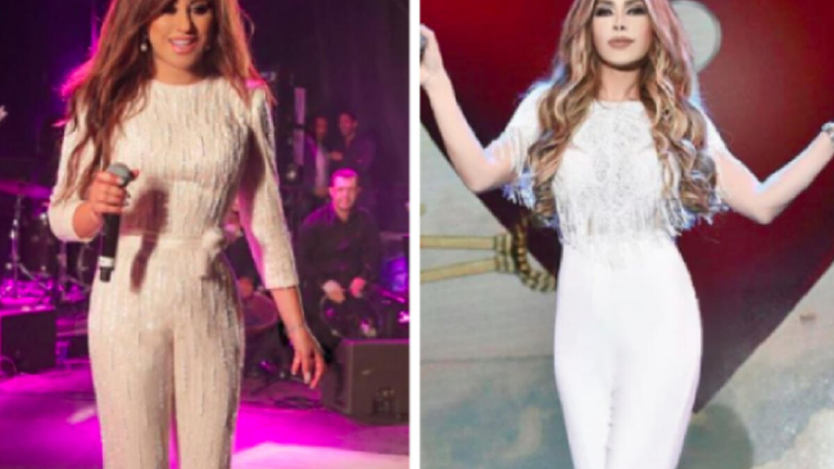 White jumpsuit look battle