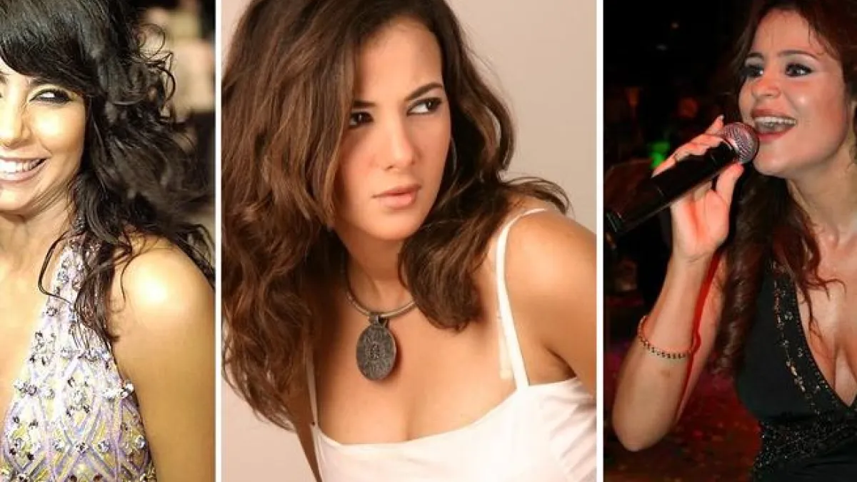 Egyptian actress Ruby, Dunya Ghanem, Carole Samaha.