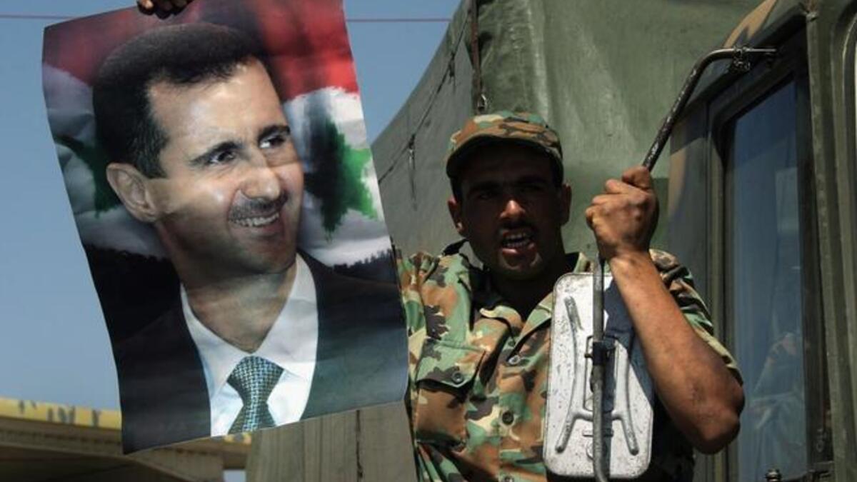 Bashar Al Assad is crushing his people.