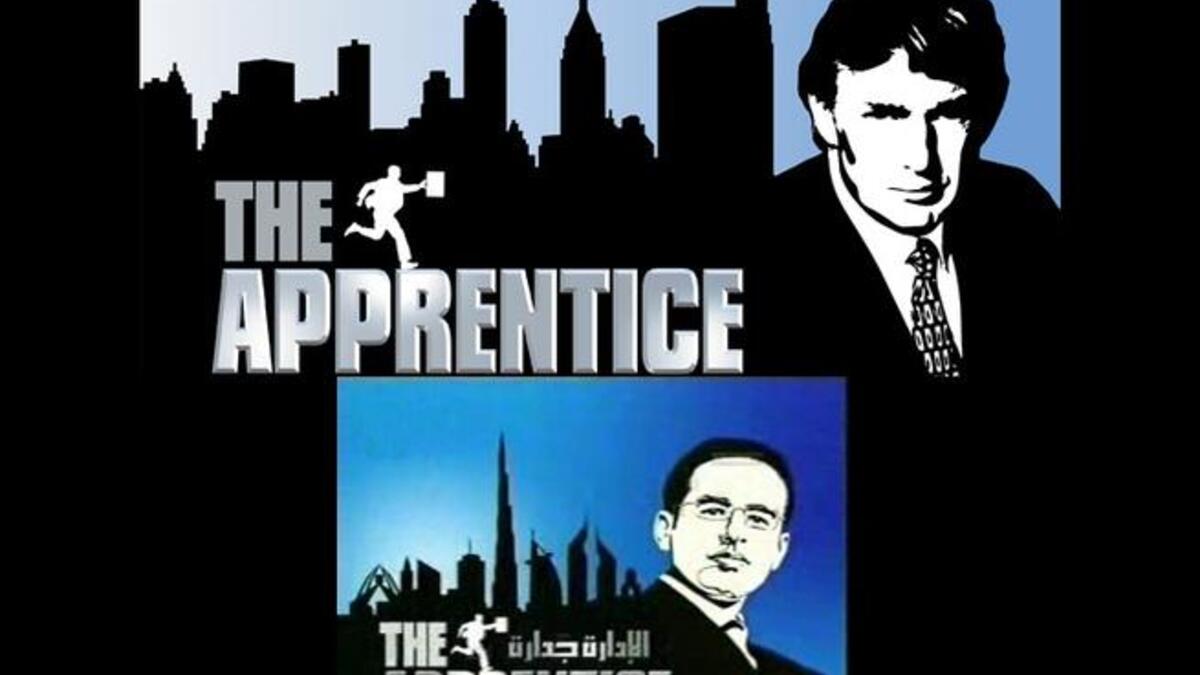 he Apprentice Dubai recreates the US original tailored to the Arab world. Dubai hosts"el iIara Jadara" - Mohamed Ali Allabar playing Donald Trump or Alan Sugar business tycoons. Abu Dhabi has its own Arabian- "Hydra Executives" which a Brit won, reflecting the melting pot Arabian Dream in the UAE.