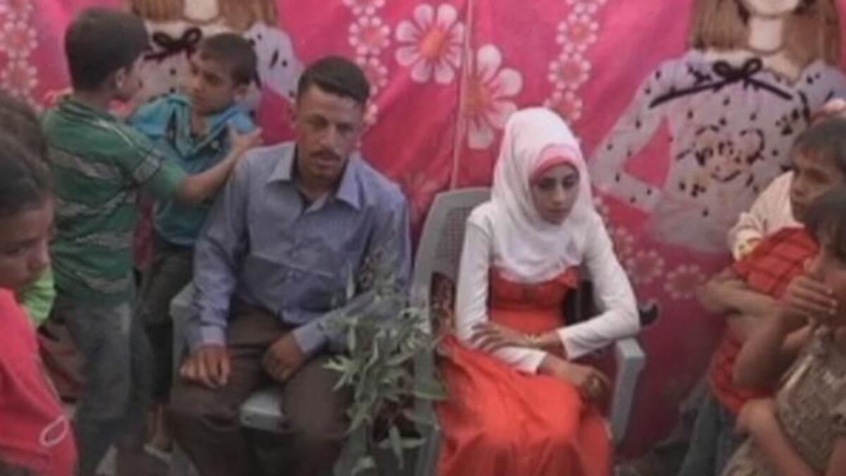 Syria refugee child marriage