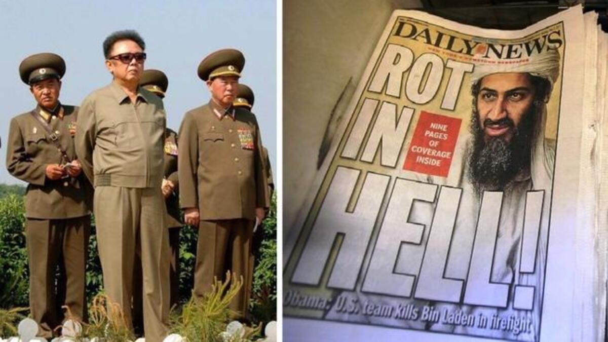 Down with the most wanted man: Not the year for Arab leaders or international dictators. Osama Bin Laden was captured, killed and buried at sea in a dramatic mid-year finale of a 10 year, Bush-begun chase. 6 months later, a non-Arab dictator was finished by the deciding hands of death rather than mortal protest. Kim Jung-Il was succeeded by son.