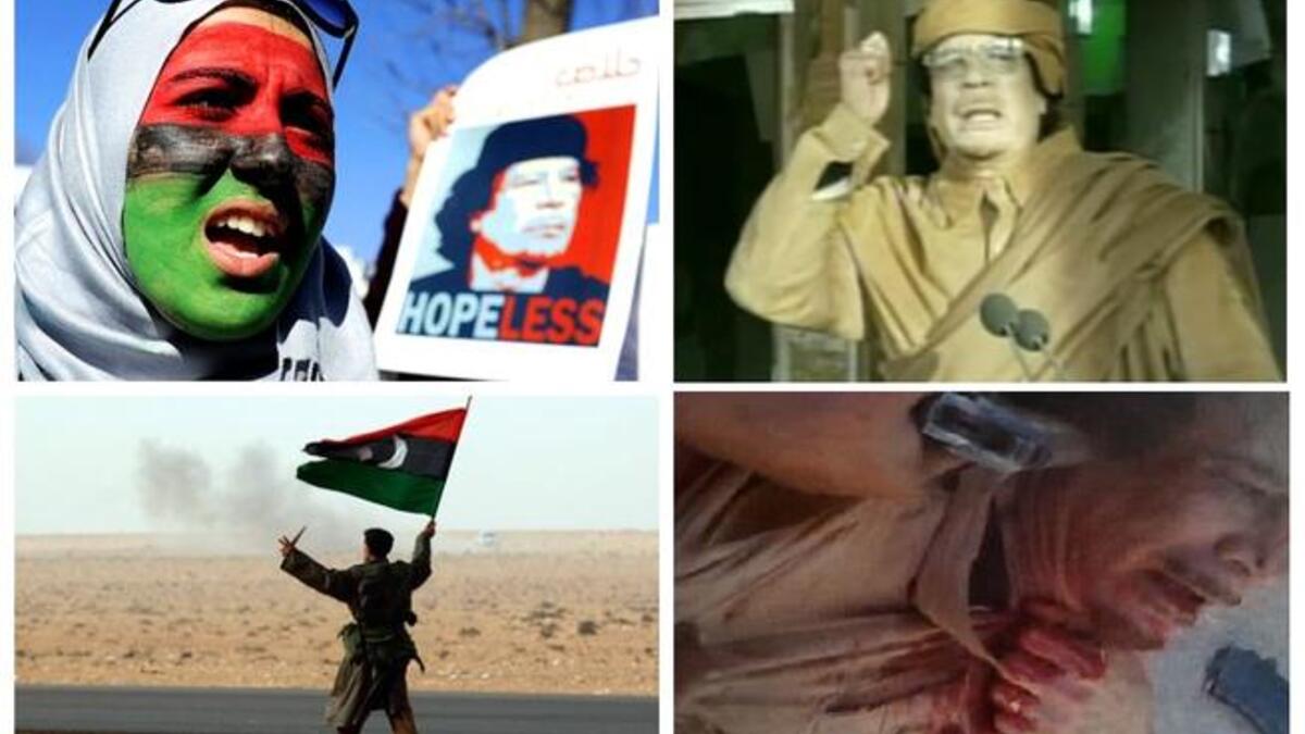 Epic drama from a show-man: Libya went on a journey, spanning theatrical speeches, violent protests and NATO bombs and intervention. The late Colonel Gaddafi was toppled in Tripoli before meeting his people-powered death in Sirte. The transitional government rejoiced victory, raising a new flag, and ushering in a new era for a transformed Libya.