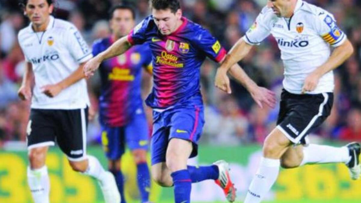 لاعب فريق برشلونه ليونيل ميسي