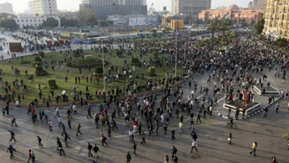 The streets are filled with angry protestors.