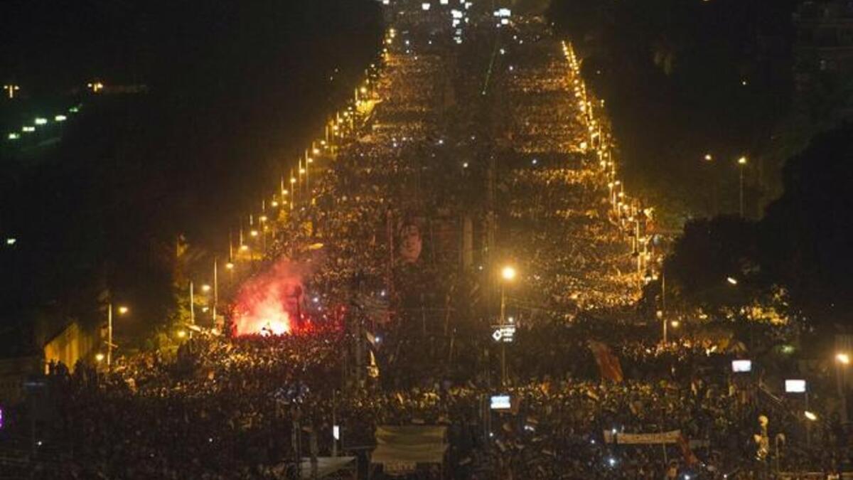 Egyptians as far as the eye can see (AFP)