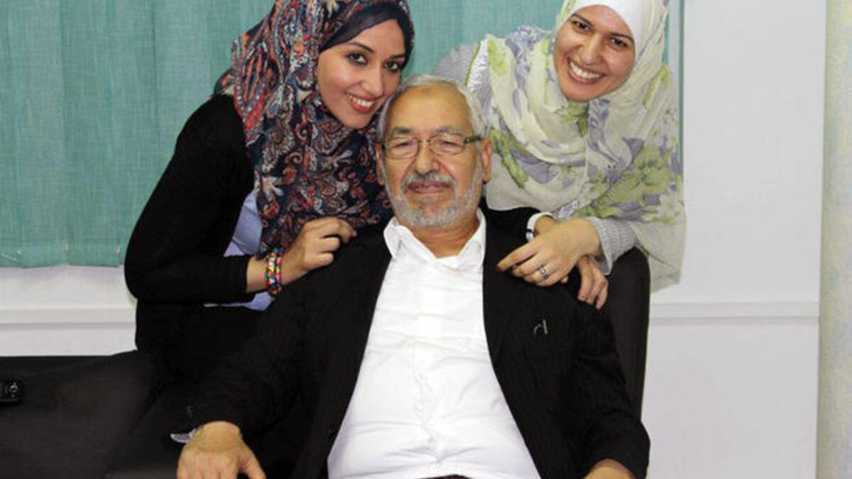 Rachid Ghannouchi’s daughters - Yousra (Right)