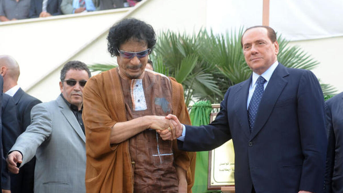 Mediterranean Leaders who love to surround themselves by women (Gadaffi is notorious for his Amazonian Guard – 40 body team of women security guards).