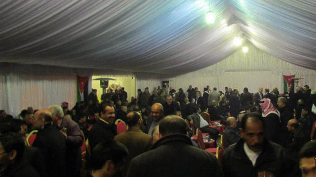 خيمة المرشح في الانتخابات النيابية عبد الرحيم البقاعي