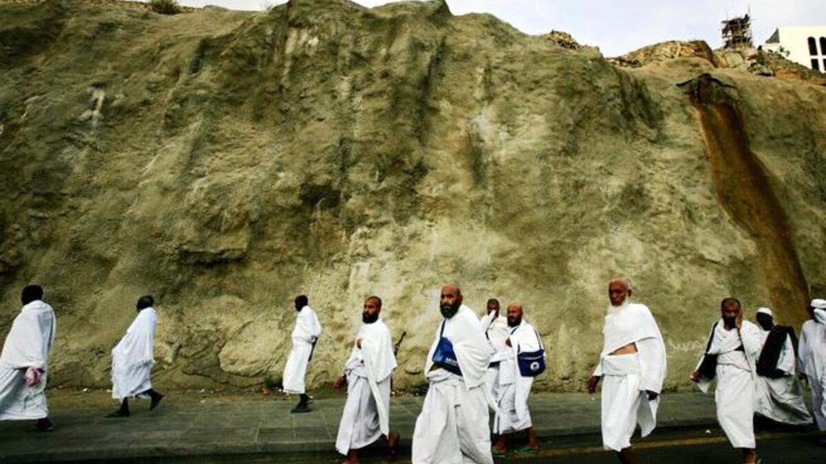 The passage or pilgrimage begins just outside Mecca, at Miqat, or entry station to the Hajj. When the pilgrim reaches
Miqat, fully washed & in correct attire (Ihram), they say 'Talbiyah'- a vow to perform Hajj. After reaching Mecca, 
one should head straight to Ka’aba ,in the vicinity of Masjid-el-Haram, and perform 'Tawaaf' (circumambulation).
