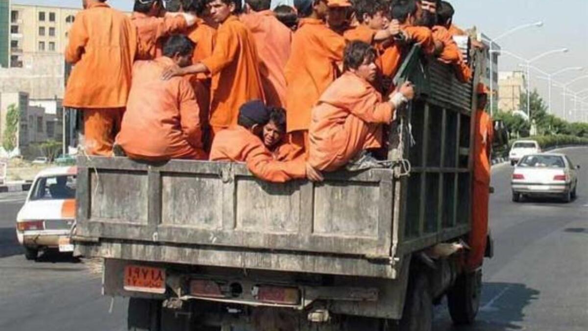 Truck of workers