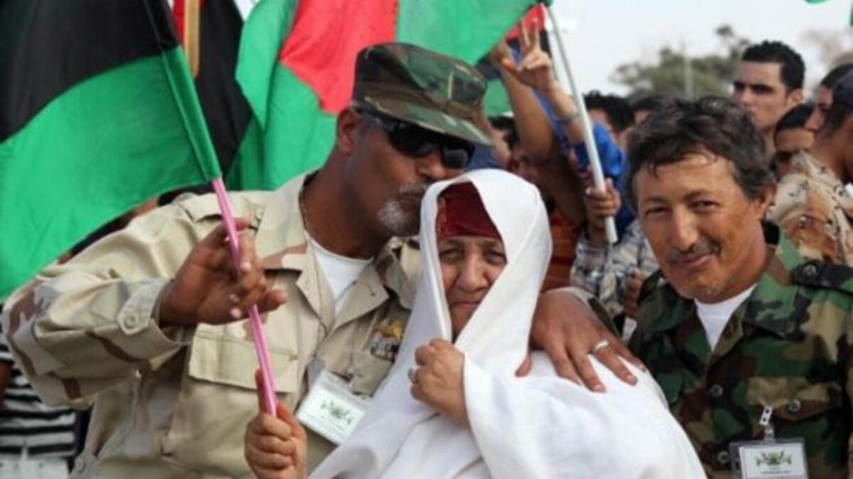 Libyans celebrate following the official of liberation for the country with shows of warmth and unity taking hold of a nation that has been through a very tough and traumatic period. The future's bright, the future's blessed and Islamic, promises the key note speech by Mustafa 
Abdul Jalil, the interim Libyan ruler.