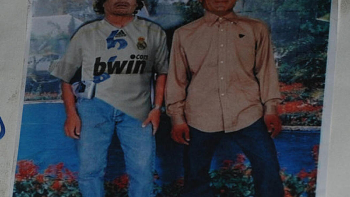 United in shame. Mocked in appearance, the most poked- fun -of pair- of -the moment: ridiculed Muammar Qaddafi  and peer, reviled Tunisian Ben Ali.