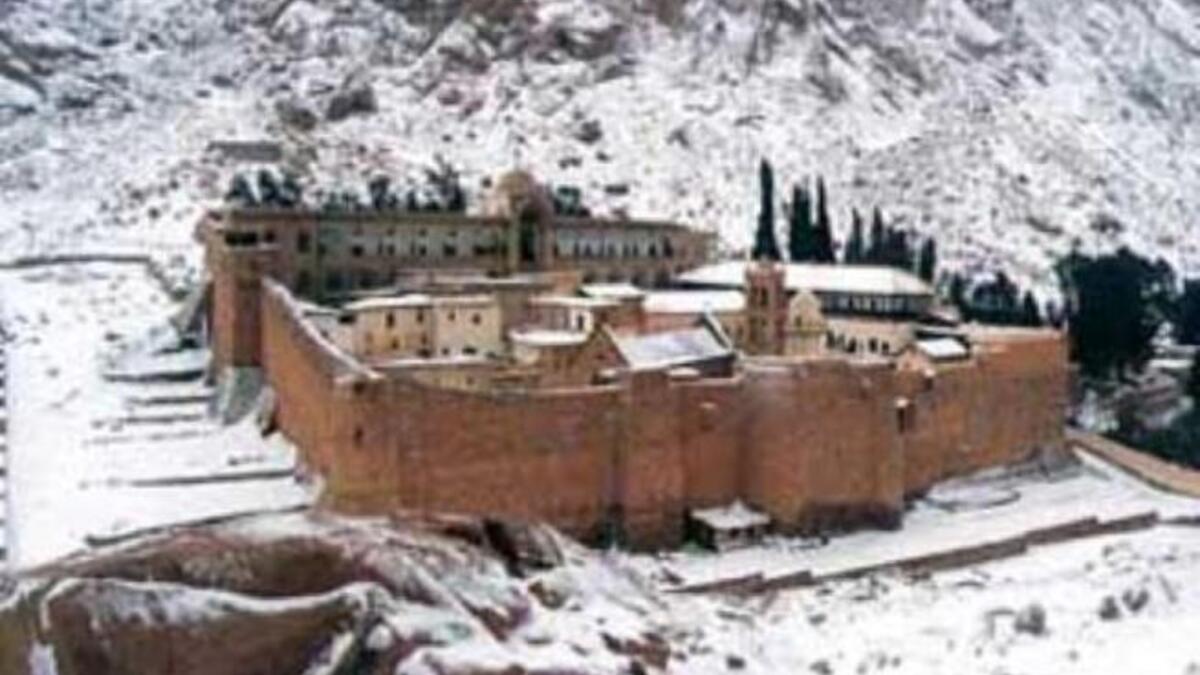 الثلوج في سيناء