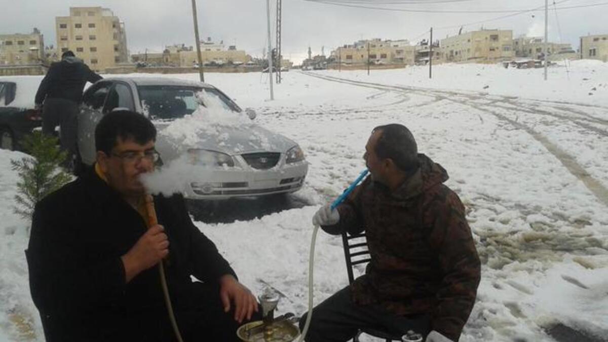 Amman gets flooded, then snowed in